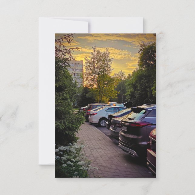 Evening Path Flat Card by Sotnichenko – Customise (Front)