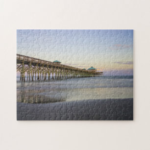 Evening Peace On Folly Beach Jigsaw Puzzle
