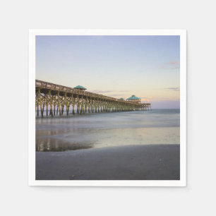 Evening Peace On Folly Beach Napkin