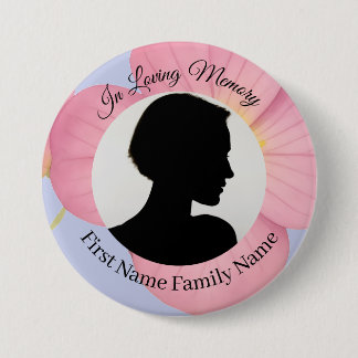 Evening primrose memorial photo button