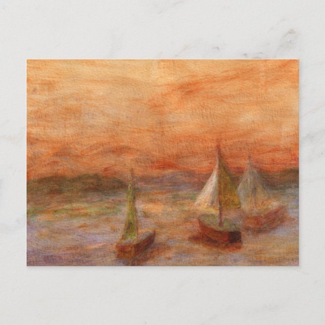 Evening Sail, Postcard (Front)