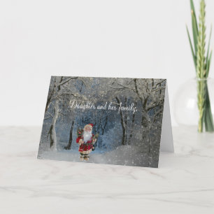 EVENING SANTA CARD FOR DAUGHTER AND FAMILY