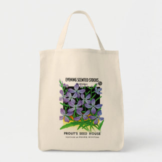 Evening Scented Buttons Seed Packet Label Tote Bag