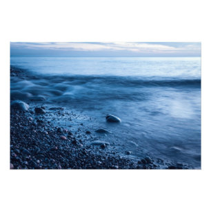 Evening sea photo print