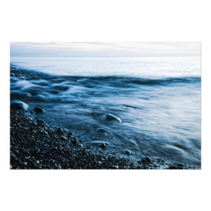 Evening sea photo print