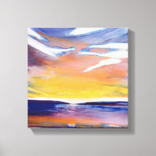 Evening seascape canvas print