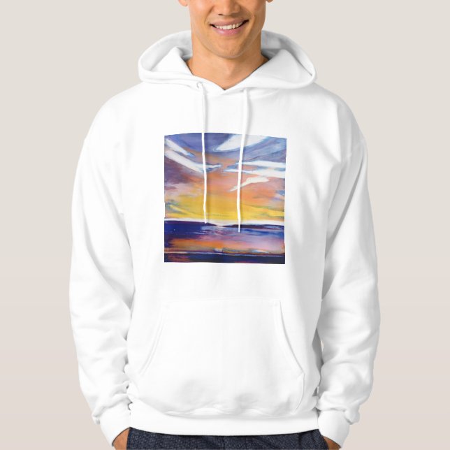 Evening seascape hoodie (Front)