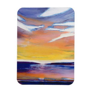 Evening seascape magnet
