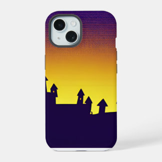 Evening shadow landscape iPhone 15 case