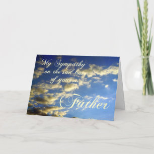 Evening Sky/Sympathy-Loss of Father Card