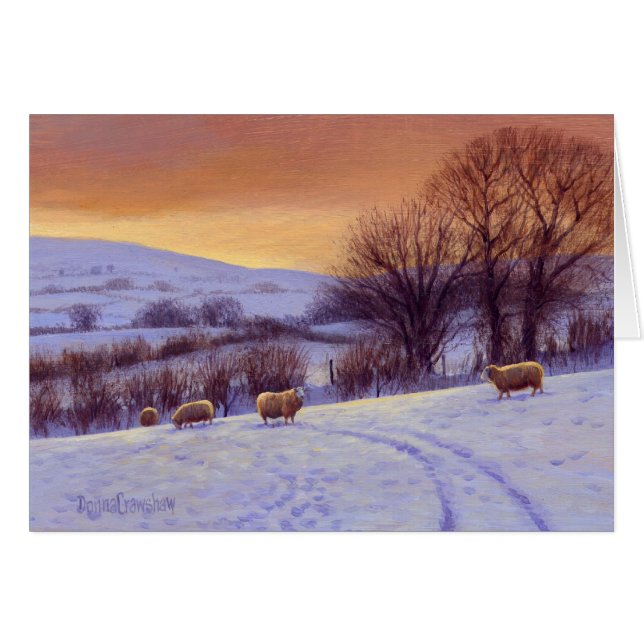 Evening Snow II by Donna Crawshaw (Front Horizontal)