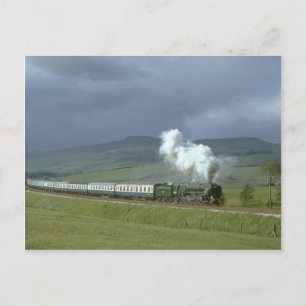 Evening Star heads back to York under the shadow o Postcard