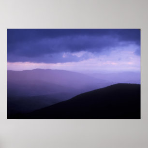 Evening Storm over Mount Greylock Poster