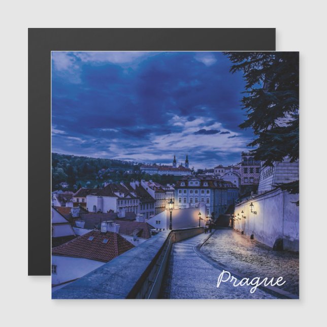 Evening street in Prague (Front/Back)