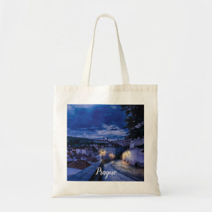 Evening street in Prague Tote Bag