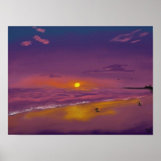 Evening Sunset (Alt version) Poster (Front)