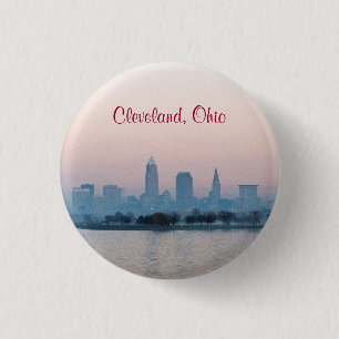 Evening Sunset Cleveland Button