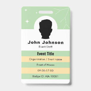 Event badge is customisable ID badge