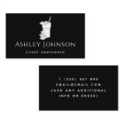 Event Bartender Black & White Drawn Illustration 