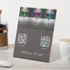 Event Bartender Virtual Tip Jar Tabletop Sign
