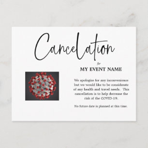Event Cancelation Postcard COVID-19