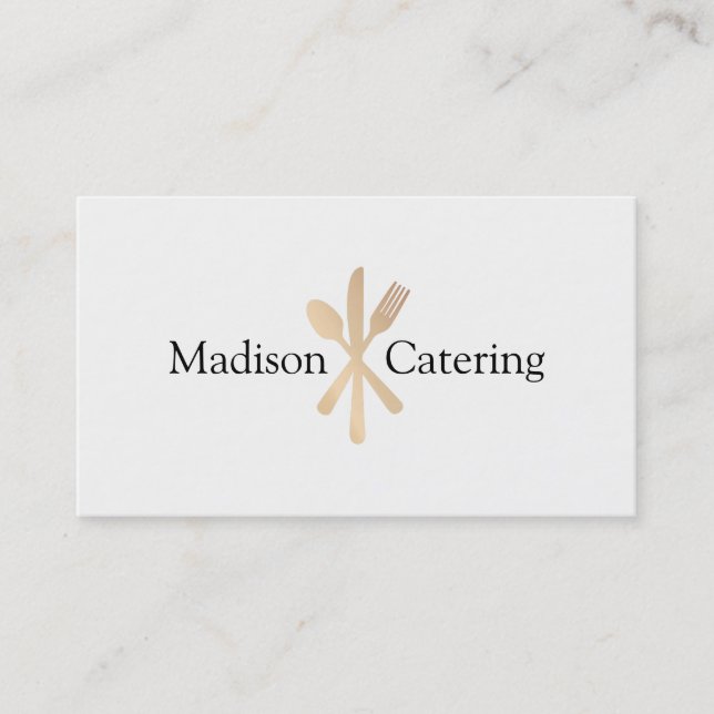 Event Caterer Catering  Business Card (Front)