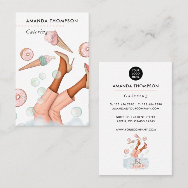 Event Catering Business Card (Front/Back)