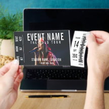 Event Concert Ticket DIY Tickets Template Photo
