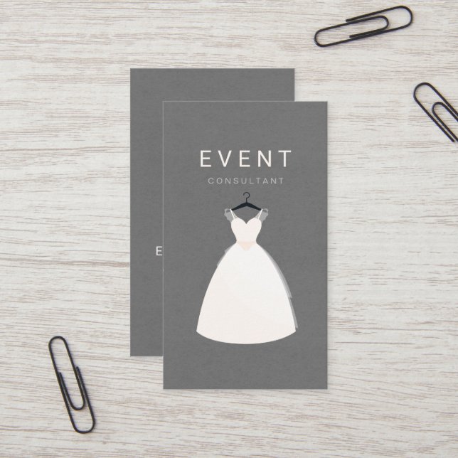 Event Consultant / Bridal and Dress Boutique Business Card (Front/Back In Situ)