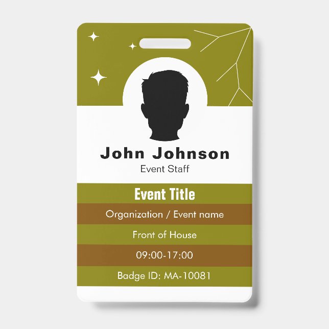 Event Coordinator ID Badge (Front)