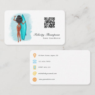 Event Coordinator QR Code Business Card