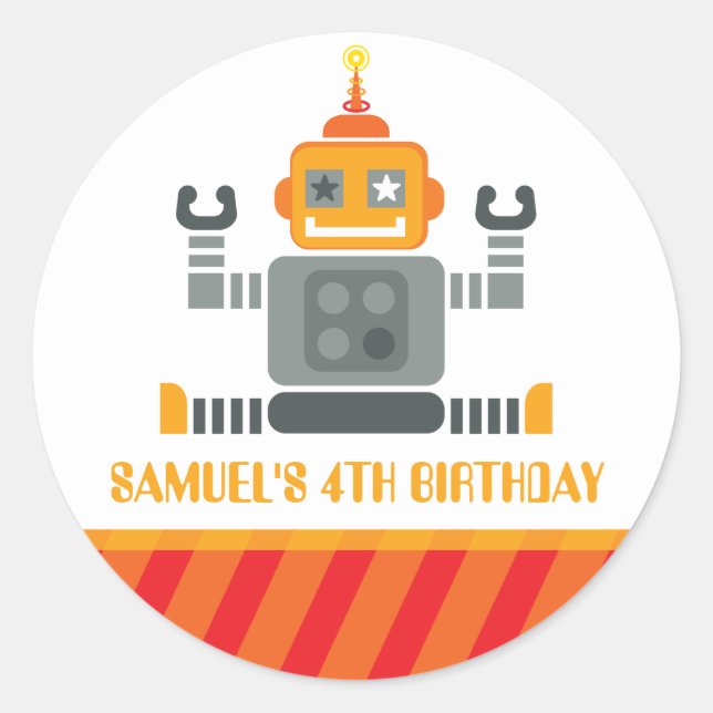 EVENT DECORATIVE STICKER :: robot 2 (Front)