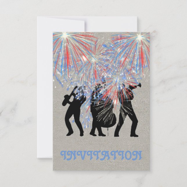 Event Fireworks Surprise Invitation Conceptual (Front)