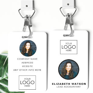Event ID Customised Lanyard Name Tag With Photo ID Badge