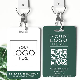 Event ID Customised Lanyard Name Tag With QR Code ID Badge