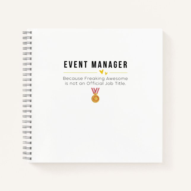 Event Manager Notebook (Front)