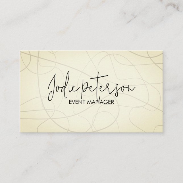 Event Manager Promotion Planner Business Card (Front)