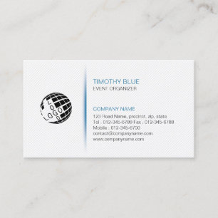 Event Organiser Services Simple Business Card