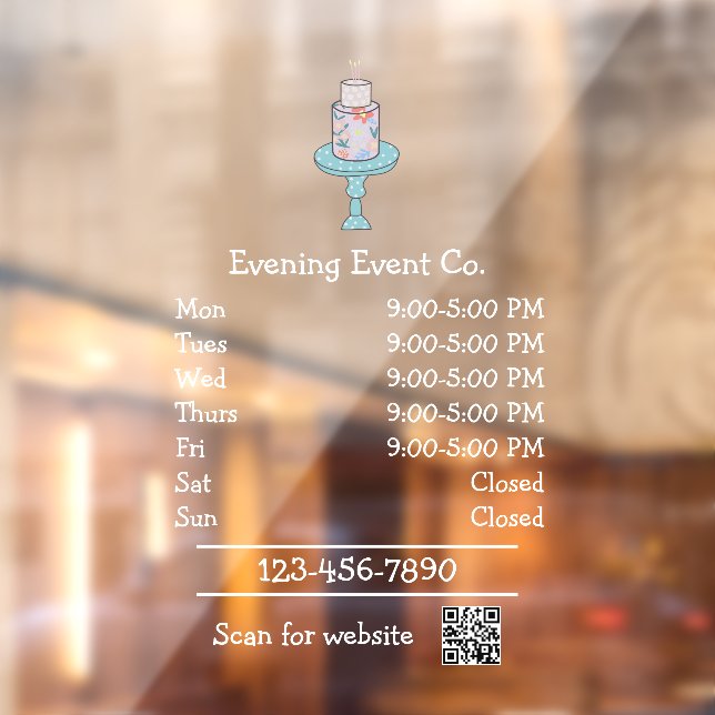 Event Party Planning Business Hours (Sheet 2)