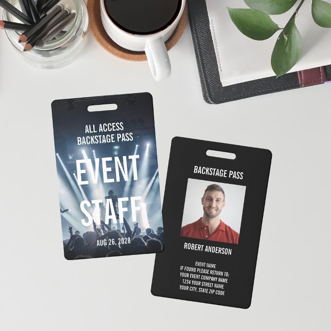 Event Photo Backstage Pass Event Staff ID Badge (Creator Uploaded)