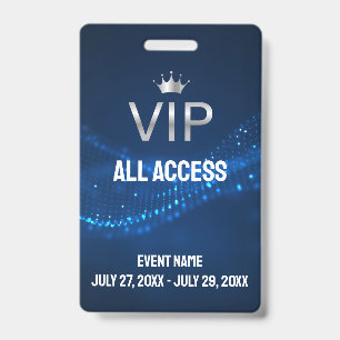 Event Photo VIP All Access Pass Event ID Badge