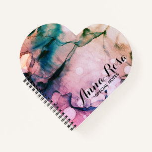 *~* Event Planner Chic Artistic Girly Heart Love Notebook