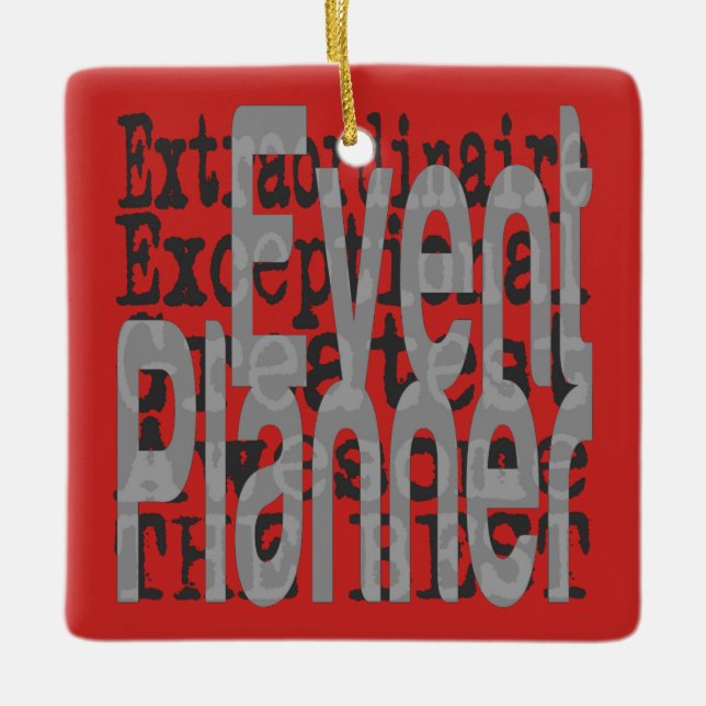 Event Planner Extraordinaire Ceramic Tree Decoration (Front)