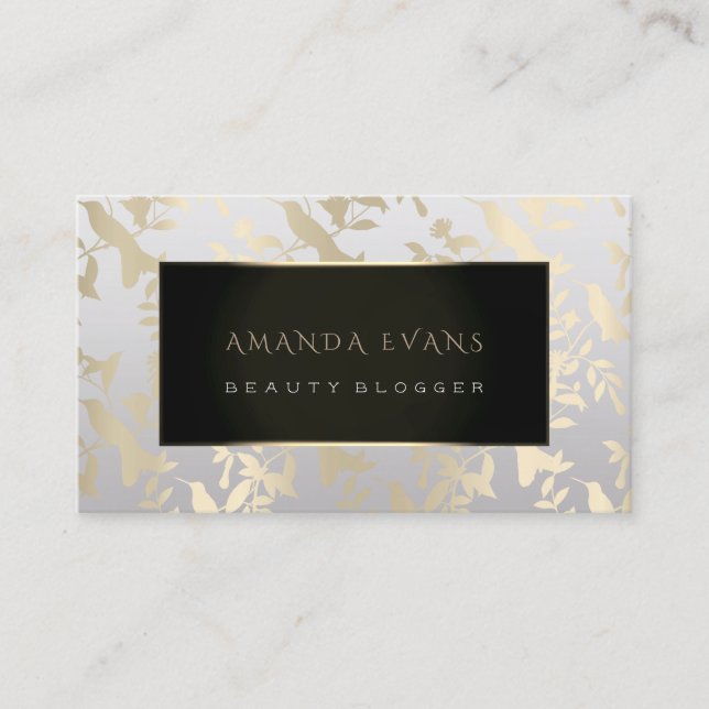 Event Planner Makeup Artist Gold Humming-bird Appointment Card (Front)