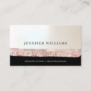 Event Planner Rose Gold Elegant Minimalist Chic Bu Business Card