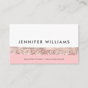 Event Planner Rose Gold Elegant Minimalist Chic Bu Business Card