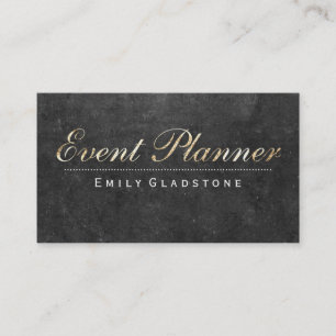Event Planner   Slate Business Card