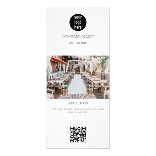 Event Planning Business Promotional Advertising Rack Card (Front)