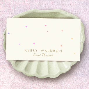 Event Planning Whimsical Stars Business Card