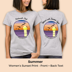 Event Promo or Staff Women’s Sunset Print T-Shirt